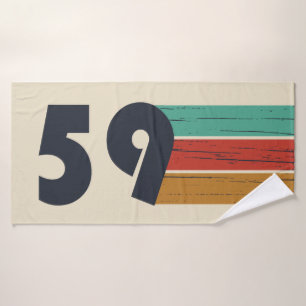 Born in 1959 vintage birthday gift bath towel