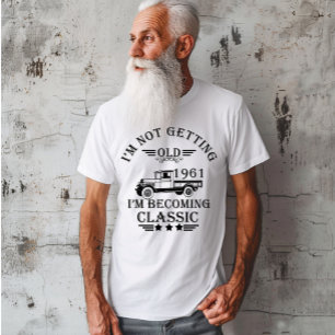 Born in 1961 elegant black vintage birthday gift T-Shirt