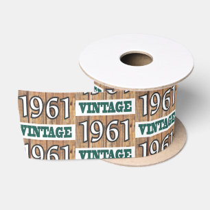 Born in 1961 satin ribbon