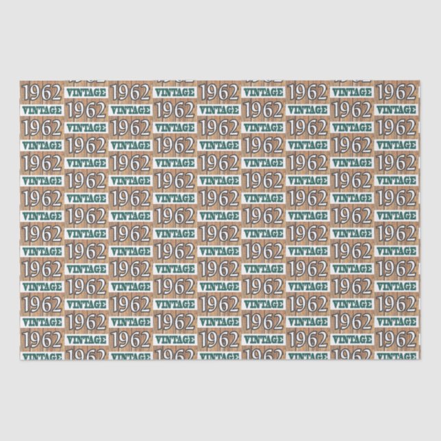 Born in 1962 tissue paper (Front)