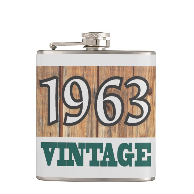 Born in 1963 flask (Front)
