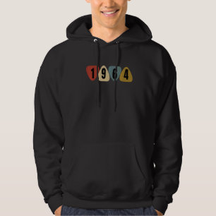 Born In 1964 Guitarist Guitar Pick Music Birthday Hoodie