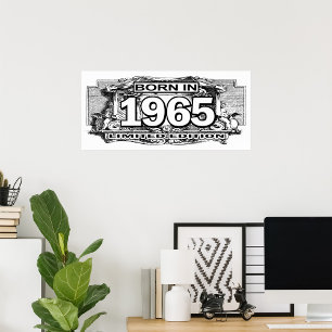 Born In 1965 Limited Edition Poster