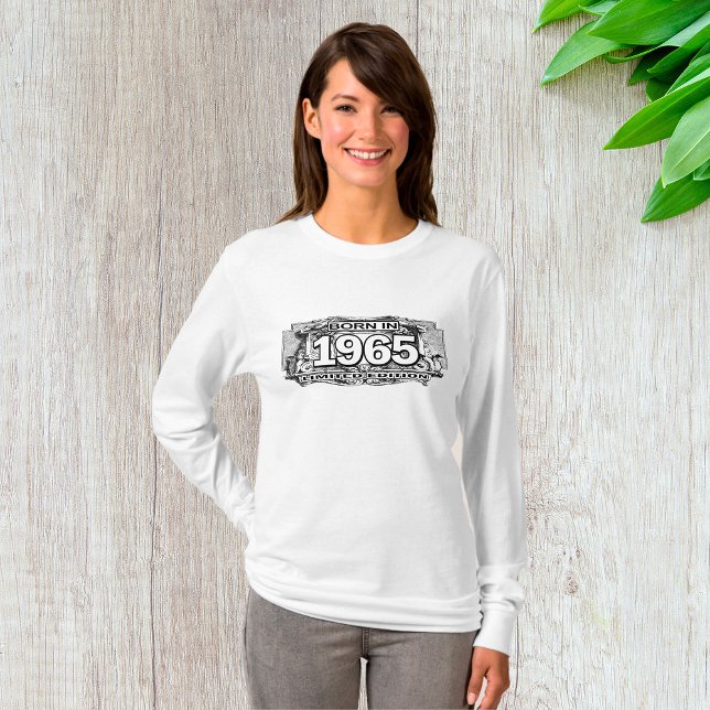 Born In 1965 Limited Edition Womens Long-Sleeve T-Shirt (Creator Uploaded)