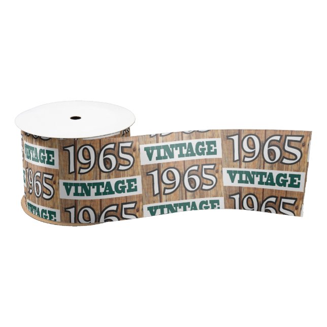 Born in 1965 satin ribbon (Spool)