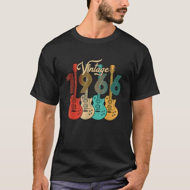 Born in 1966 60 Year Old Funny Present Design For T-Shirt (Front)