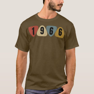 Born In 1966 Guitarist Guitar Pick Music Birthday T-Shirt