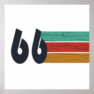 Born in 1966 vintage 60th birthday gift poster