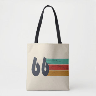 Born in 1966 vintage 60th birthday gift tote bag