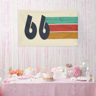 Born in 1966 vintage 60th birthday party banner