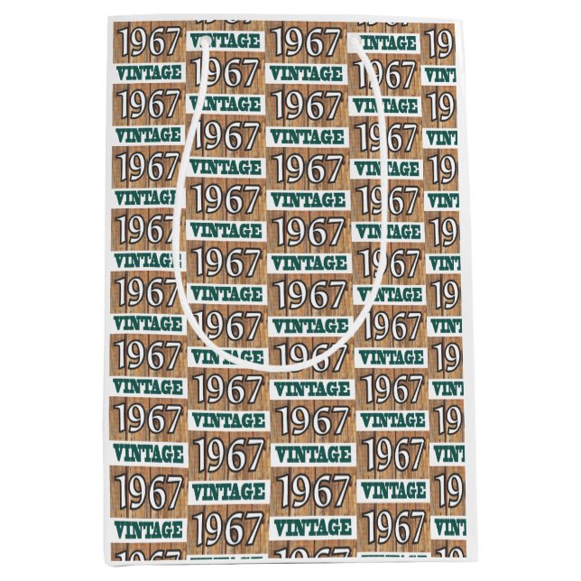 Born in 1967 medium gift bag (Front)