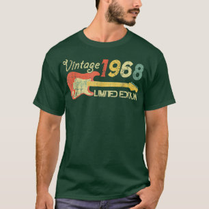 Born In 1968-Acustic Electric Bass Guitar Music Bi T-Shirt