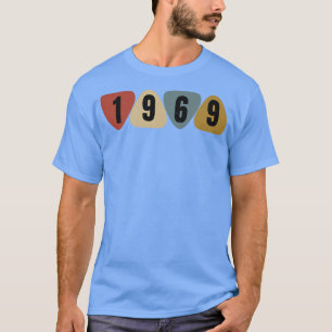 Born In 1969 Guitarist Guitar Pick Music Birthday  T-Shirt
