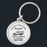 born in 1969 vintage birthday mens gift key ring<br><div class="desc">You can add some originality to your wardrobe collection with this vintage classic truck graphic design with awesome typography font lettering, which is a great gift idea for men, women, husbands, wife grandma, and grandpa who will love this one-of-a-kind artwork. The best amazing and funny holiday present for your happy...</div>