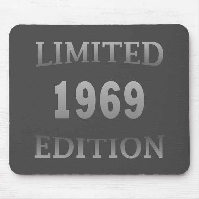 born in 1969 vintage birthday mouse pad (Front)