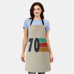 Born in 1970 elegant vintage birthday gift apron