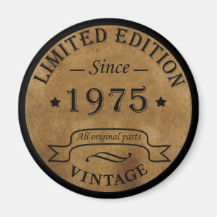 Born in 1970 vintage 50th birthday gift magnet