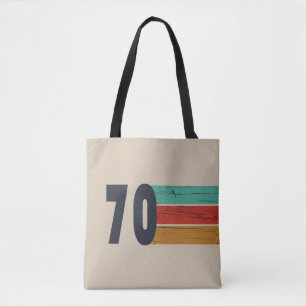 Born in 1970 vintage birthday gift tote bag