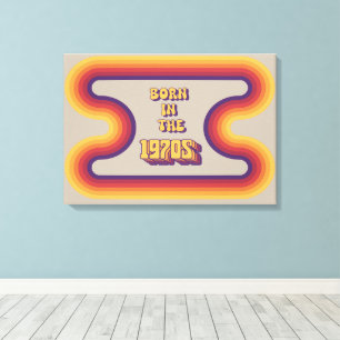Born in 1970s, Millennials, Gen X, Birth Year Canvas Print