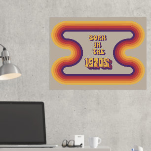 Born in 1970s, Millennials, Gen X, Birth Year Foil Prints