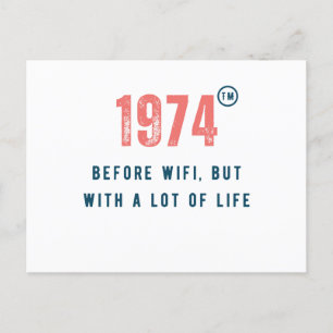 born in 1970s postcard