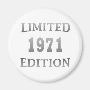 Born in 1971 elegant modern birthday party gift magnet
