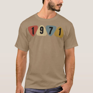 Born In 1971 Guitarist Guitar Pick Music Birthday  T-Shirt