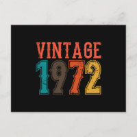 BORN IN 1972 Birthday VINTAGE Men