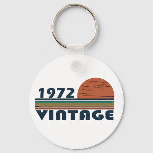 Born in 1972 classic sunset key ring