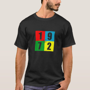 Born In 1972 Retro Vintage 50th Birthday T-Shirt
