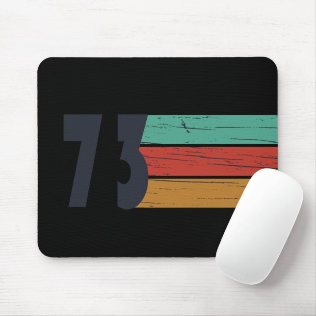 Born in 1973 classic retro mouse pad (With Mouse)