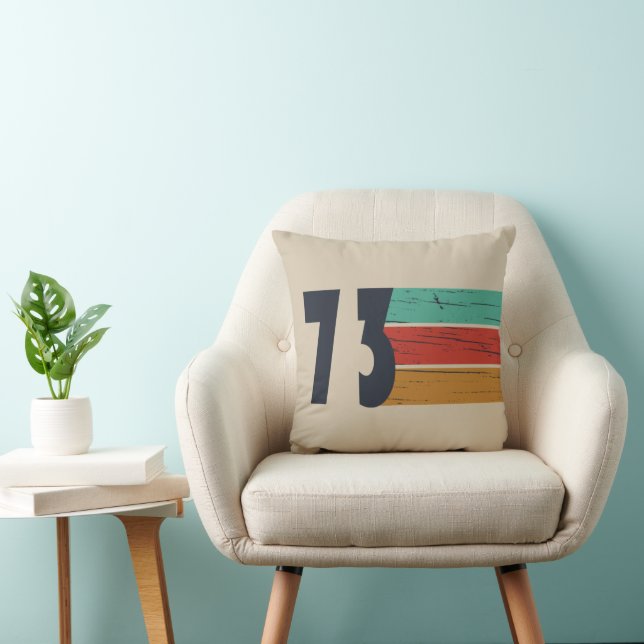 Born in 1973 vintage birthday gift cushion (Chair)