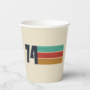 born in 1974 vintage 50th birthday gift paper cups