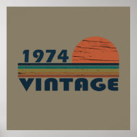 Born in 1974 vintage 50th birthday gift