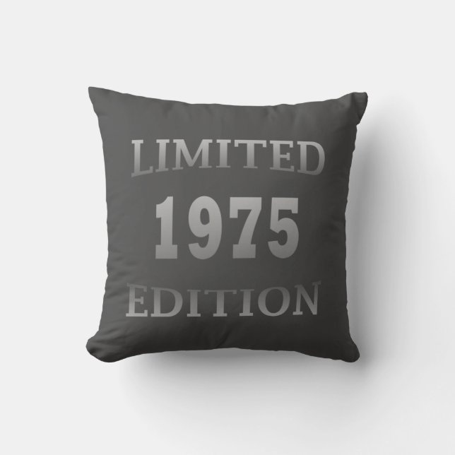 born in 1975 50th birthday gift cushion (Front)