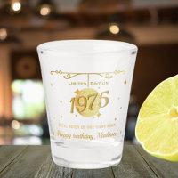Born in 1975 50th birthday party drinks barware