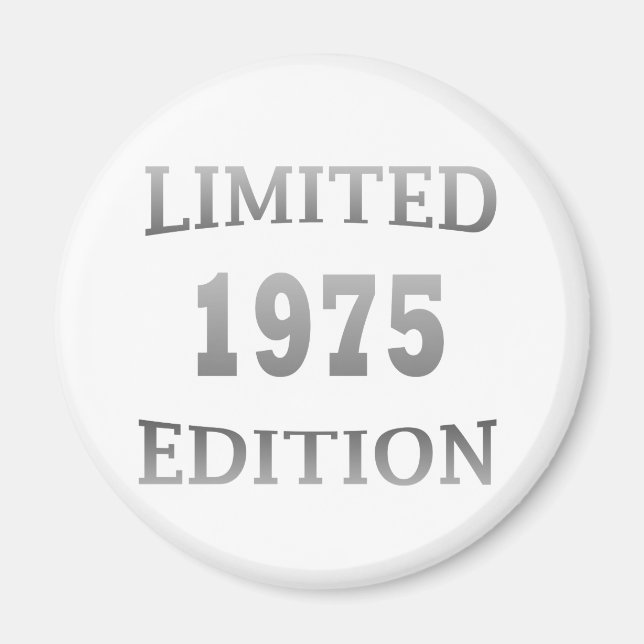 born in 1975 birthday party magnet (Front)