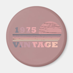 born in 1975 vintage birthday gift magnet