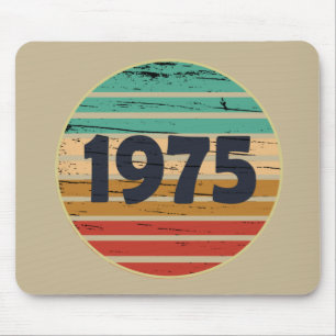 Born in 1975 vintage birthday gift mouse pad
