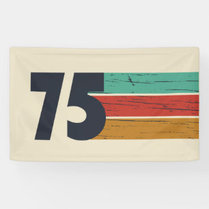 Born in 1975 vintage birthday party banner
