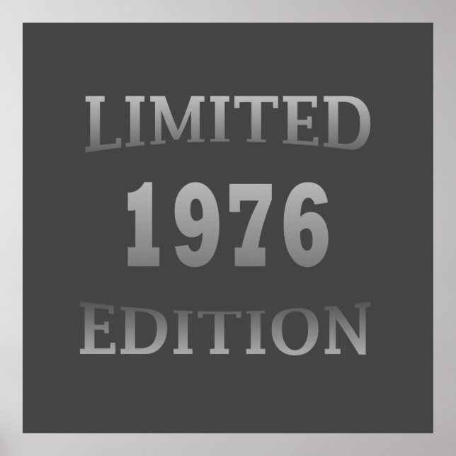 born in 1976 birthday limited edition poster (Front)