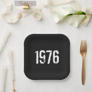 Born in 1976 Birthday Paper Plates
