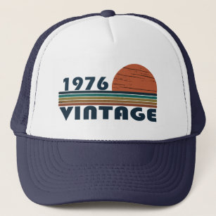 Born in 1976 classic sunset trucker hat