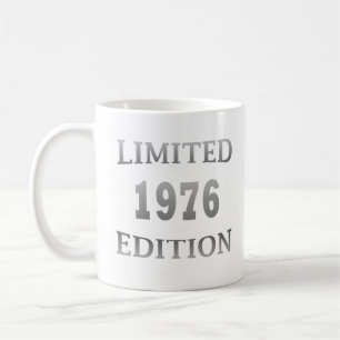 Born in 1976 elegant modern birthday coffee mug