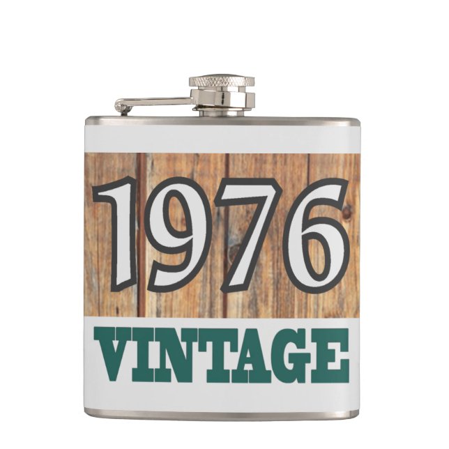 Born in 1976 flask (Front)