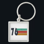 Born in 1976 vintage 50th birthday gift key ring<br><div class="desc">Add some originality to your wardrobe with this vintage sunset birthday graphic design featuring an awesome typography font. It's a great gift idea for men,  women,  husbands,  wives,  grandmothers,  and grandfathers who will love this unique artwork. The perfect funny holiday present for a happy birthday party.</div>