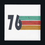 Born in 1976 vintage 50th birthday party magnet<br><div class="desc">Add some originality to your wardrobe with this vintage sunset birthday graphic design featuring an awesome typography font. It's a great gift idea for men,  women,  husbands,  wives,  grandmothers,  and grandfathers who will love this unique artwork. The perfect funny holiday present for a happy birthday party.</div>