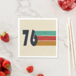 Born in 1976 vintage 50th birthday party napkin<br><div class="desc">Add some originality to your wardrobe with this vintage sunset birthday graphic design featuring an awesome typography font. It's a great gift idea for men,  women,  husbands,  wives,  grandmothers,  and grandfathers who will love this unique artwork. The perfect funny holiday present for a happy birthday party.</div>
