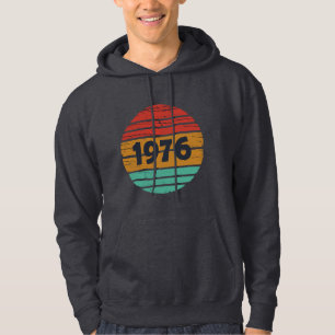 Born in 1976 vintage birthday gift hoodie