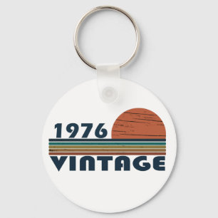 Born in 1976 vintage birthday key ring